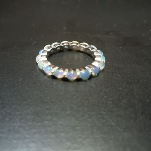 Free W/100 Purchase Firey Opal Eternity Band Ring